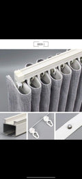 Motorized curtain track and glide system