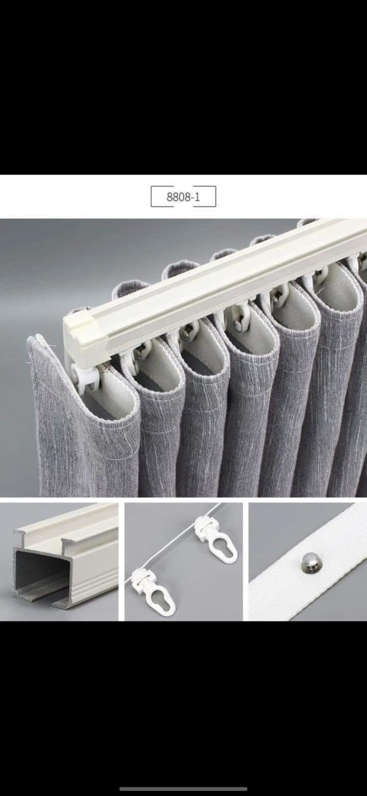 Motorized curtain track and glide system