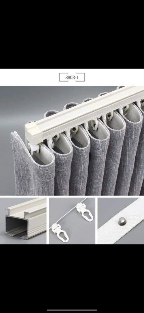 Motorized curtain track and glide system